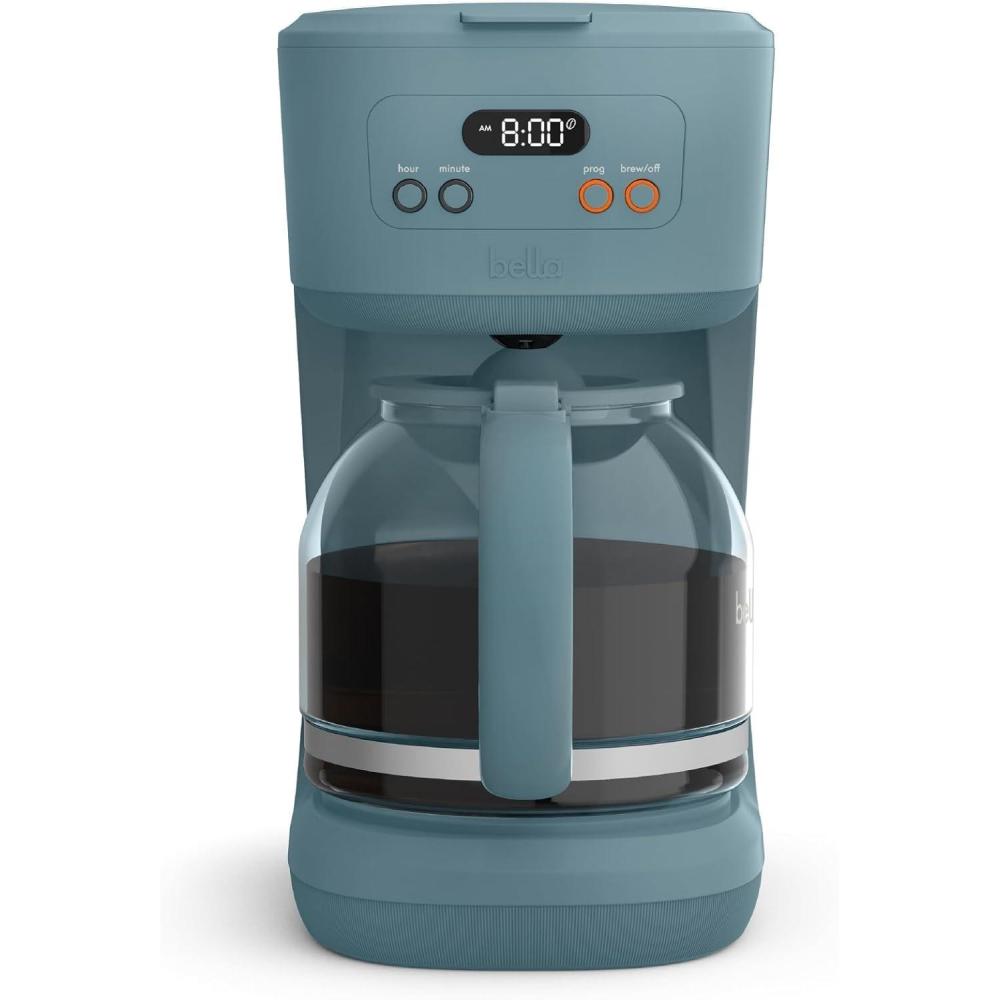 imagebella 12 Cup Programmable Coffee Marker Reusable Dishwasher Safe Accessories Easy LCD diaply Auto Shutoff 900 watt BlossomSurf
