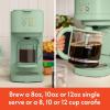 BELLA VersaBrew 2-in1 Coffee Maker, K-Cup compatible, Brew 3 Sizes Carafes & Single Serve Cups, Dishwasher Safe Reusable Filter & Filter Holder, Iced Coffee Function, 60oz Tank, Oatmilk(Seaglass)