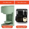 BELLA VersaBrew 2-in1 Coffee Maker, K-Cup compatible, Brew 3 Sizes Carafes & Single Serve Cups, Dishwasher Safe Reusable Filter & Filter Holder, Iced Coffee Function, 60oz Tank, Oatmilk(Seaglass)