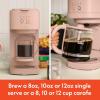 BELLA VersaBrew 2-in1 Coffee Maker, K-Cup compatible, Brew 3 Sizes Carafes & Single Serve Cups, Dishwasher Safe Reusable Filter & Filter Holder, Iced Coffee Function, 60oz Tank, Oatmilk(Blossom)