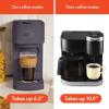 BELLA VersaBrew 2-in1 Coffee Maker, K-Cup compatible, Brew 3 Sizes Carafes & Single Serve Cups, Dishwasher Safe Reusable Filter & Filter Holder, Iced Coffee Function, 60oz Tank, Oatmilk(Plum)
