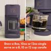 BELLA VersaBrew 2-in1 Coffee Maker, K-Cup compatible, Brew 3 Sizes Carafes & Single Serve Cups, Dishwasher Safe Reusable Filter & Filter Holder, Iced Coffee Function, 60oz Tank, Oatmilk(Plum)
