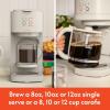 BELLA VersaBrew 2-in1 Coffee Maker, K-Cup compatible, Brew 3 Sizes Carafes & Single Serve Cups, Dishwasher Safe Reusable Filter & Filter Holder, Iced Coffee Function, 60oz Tank, Oatmilk(Oatmilk)