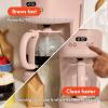 bella 12 Cup Programmable Coffee Marker, Reusable Dishwasher Safe Accessories, Easy LCD diaply, Auto Shutoff, 900 watt, Blossom(Blossom)