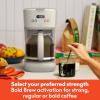 bella 12 Cup Programmable Coffee Marker, Reusable Dishwasher Safe Accessories, Easy LCD diaply, Auto Shutoff, 900 watt, Blossom(Oatmilk)