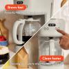 bella 12 Cup Programmable Coffee Marker, Reusable Dishwasher Safe Accessories, Easy LCD diaply, Auto Shutoff, 900 watt, Blossom(Oatmilk)