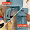 bella 12 Cup Programmable Coffee Marker, Reusable Dishwasher Safe Accessories, Easy LCD diaply, Auto Shutoff, 900 watt, Blossom(Surf)