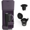 BELLA Single Serve Coffee Maker, K Cup & Coffee Ground Compatible with Removable, Adjustable Drip Tray, Auto Shutoff & Reusable Dishwasher Safe Accessories, Brews 6oz to 14oz, 1000 Watt, Blossom(Plum)