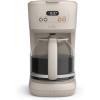 bella 12 Cup Programmable Coffee Marker, Reusable Dishwasher Safe Accessories, Easy LCD diaply, Auto Shutoff, 900 watt, Blossom(Oatmilk)