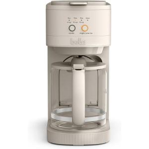 BELLA VersaBrew 2-in1 Coffee Maker, K-Cup compatible, Brew 3 Sizes Carafes & Single Serve Cups, Dishwasher Safe Reusable Filter & Filter Holder, Iced Coffee Function, 60oz Tank, Oatmilk(Oatmilk)