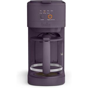 BELLA VersaBrew 2-in1 Coffee Maker, K-Cup compatible, Brew 3 Sizes Carafes & Single Serve Cups, Dishwasher Safe Reusable Filter & Filter Holder, Iced Coffee Function, 60oz Tank, Oatmilk(Plum)