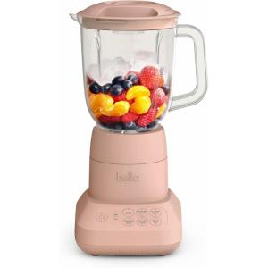 bella 10 Speed Countertop Blender, Juicer & Smoothie Maker, Fits-anywhere™ Kitchenware, Slim Flip & Store Design, Dishwasher Safe 48oz Capacity Pitcher & Lid, Stainless Steel Blade, 450 Watt, Surf(Blossom)