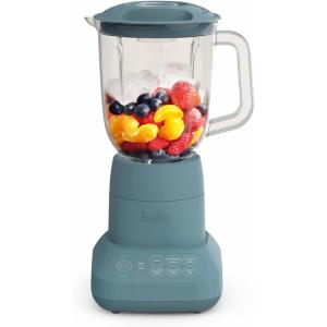 bella 10 Speed Countertop Blender, Juicer & Smoothie Maker, Fits-anywhere™ Kitchenware, Slim Flip & Store Design, Dishwasher Safe 48oz Capacity Pitcher & Lid, Stainless Steel Blade, 450 Watt, Surf(Surf)