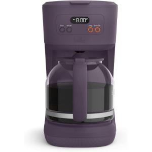 bella 12 Cup Programmable Coffee Marker, Reusable Dishwasher Safe Accessories, Easy LCD diaply, Auto Shutoff, 900 watt, Blossom(Plum)