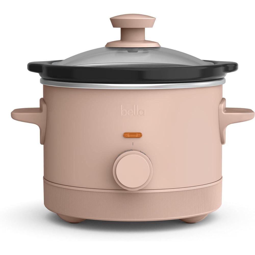 imagebella 15 Qt Slow Cooker with 3 Heat Manual Control Ceramic Nonstick Coating Dishwasher Safe Stoneware Pot and Tempered Glass Lid Tangle Free Cord Wrap ampamp Cool Touch Handles PlumBlossom