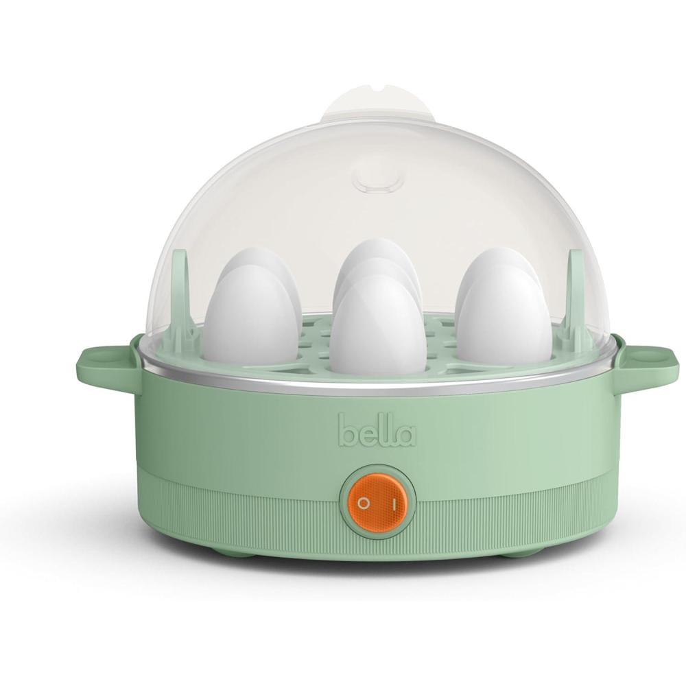 imagebella Electric Egg Cooker 7 Eggs Capacity Tray Single Stack for Poached Scrambled Hard Medium ampamp Soft Boiled Eggs Omelets and Steamed Dumplings Auto Shutoff 360 Watt BlossomSeaglass
