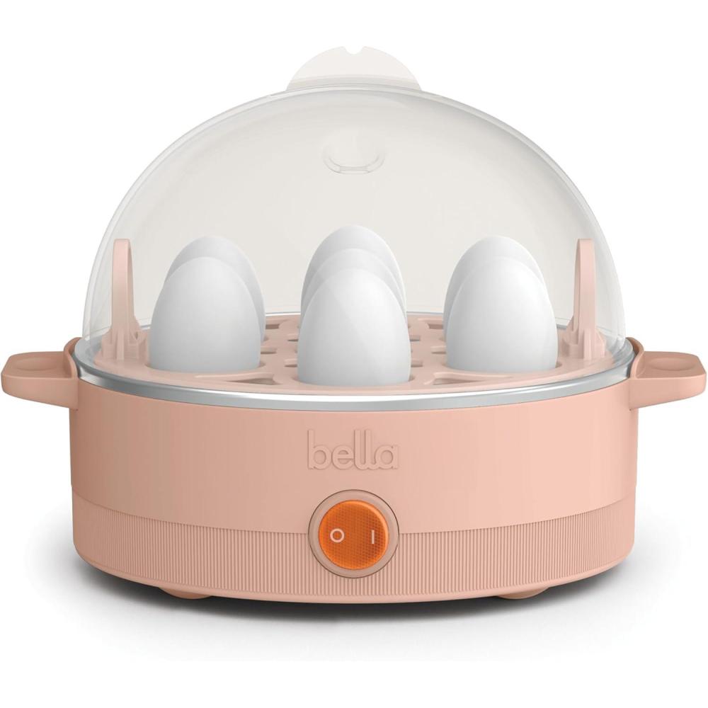 imagebella Electric Egg Cooker 7 Eggs Capacity Tray Single Stack for Poached Scrambled Hard Medium ampamp Soft Boiled Eggs Omelets and Steamed Dumplings Auto Shutoff 360 Watt BlossomBlossom