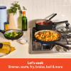 bella 21 Piece Kitchen Set with EverGood™ Ceramic Nonstick Coating​, Dishwasher & Oven Safe, All Stovetops Compatible, Tempered Glass Lids & Cool Touch Handles, Black(Black)