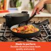bella 21 Piece Kitchen Set with EverGood™ Ceramic Nonstick Coating​, Dishwasher & Oven Safe, All Stovetops Compatible, Tempered Glass Lids & Cool Touch Handles, Black(Black)
