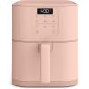 bella 4Qt Slim Air Fryer, Fits-anywhere™ Kitchenware, EverGood™ Ceramic Nonstick Coating, Adjustable Temperature, 6 Preset Cooking Options, 60 Min Auto Shutoff w Audible Tone, 3.3lb Capacity, Plum(Blossom)