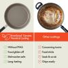 bella 7 Piece Cookware Set with EverGood™ Ceramic Nonstick Coating​, Dishwasher Safe Oven Safe, All Stovetops Compatible, Glass Lids with Silicone Rims, Cool Touch Handles, Seaglass(Oatmilk)