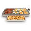 bella 12″ x 22″ Electric Griddle with Warming Tray, EverGood™ Ceramic Nonstick Coating & Removable Temperature Probe, Dishwasher-Safe Drip Tray & Cool Touch Handles, 1500 Watt, Oatmilk(Oatmilk + Tray)