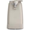 bella Electric Can Opener and Knife Sharpener, Removable Cutting Lever, Cord Storage, Stainless Steel Blade, Seaglass(Oatmilk)