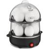bella Electric Egg Cooker, 14 Eggs Capacity Tray, Double Stack, for Poached, Scrambled, Hard, Medium & Soft Boiled Eggs, Omelets and Steamed Dumplings, Auto Shutoff, 360 Watt, Oatmilk(Black)