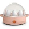 bella Electric Egg Cooker, 7 Eggs Capacity Tray, Single Stack, for Poached, Scrambled, Hard, Medium & Soft Boiled Eggs, Omelets and Steamed Dumplings, Auto Shutoff, 360 Watt, Blossom(Blossom)