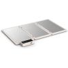 bella Fold & Store Warming Tray, Fits-anywhere Kitchenware, Touchscreen Controls w Adjustable Temperature & Timer, 24.8” to 8.3” wide, Auto Shutoff & Stainless Steel Warming Pads, 300 Watt, Oatmilk