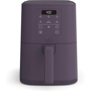 bella 4Qt Slim Air Fryer, Fits-anywhere™ Kitchenware, EverGood™ Ceramic Nonstick Coating, Adjustable Temperature, 6 Preset Cooking Options, 60 Min Auto Shutoff w Audible Tone, 3.3lb Capacity, Plum(Plum)
