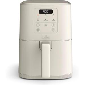 bella 4Qt Slim Air Fryer, Fits-anywhere™ Kitchenware, EverGood™ Ceramic Nonstick Coating, Adjustable Temperature, 6 Preset Cooking Options, 60 Min Auto Shutoff w Audible Tone, 3.3lb Capacity, Plum(Oatmilk)