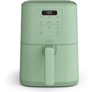 bella 4Qt Slim Air Fryer, Fits-anywhere™ Kitchenware, EverGood™ Ceramic Nonstick Coating, Adjustable Temperature, 6 Preset Cooking Options, 60 Min Auto Shutoff w Audible Tone, 3.3lb Capacity, Plum(Seaglass)
