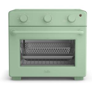 bella Air Fry Toaster Oven, 7 Preset Cooking Options, Dishwasher-Safe EverGood Coated Trays Included, 60-Minute Auto Shutoff w Audible Timer, Power Indicator Light, 1700 Watt, Surf(Seaglass)