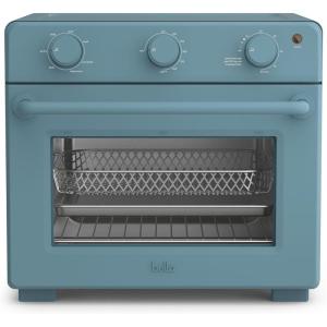 bella Air Fry Toaster Oven, 7 Preset Cooking Options, Dishwasher-Safe EverGood Coated Trays Included, 60-Minute Auto Shutoff w Audible Timer, Power Indicator Light, 1700 Watt, Surf(Surf)