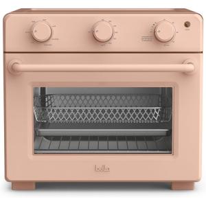 bella Air Fry Toaster Oven, 7 Preset Cooking Options, Dishwasher-Safe EverGood Coated Trays Included, 60-Minute Auto Shutoff w Audible Timer, Power Indicator Light, 1700 Watt, Surf(Blossom)