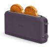 bella 2 Slice Slim Toaster, Fits-anywhere™ Kitchenware, 6 Setting Shade Control with Reheat & Cancel Buttons, Fits Sourdough, 10” Long Slot, Anti Jam & Auto Shutoff, 900 Watt, Seaglass(Plum)