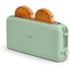 bella 2 Slice Slim Toaster, Fits-anywhere™ Kitchenware, 6 Setting Shade Control with Reheat & Cancel Buttons, Fits Sourdough, 10” Long Slot, Anti Jam & Auto Shutoff, 900 Watt, Seaglass(Seaglass)