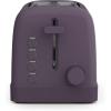 bella 2 Slice Toaster, 6 Setting Shade Control w Reheat, Cancel, Bagel & Defrost Buttons, Removable Crumb Tray, Anti Jam & Auto Shutoff, Auto Centering Guides & Cord Wrap, 900 Watt, Surf(Plum)