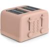 bella 4 Slice Toaster, 6 Setting Shade Control with Reheat & Cancel Buttons, Removable Crumb Tray, Anti Jam & Auto Shutoff, 900 Watt, Blossom(Blossom)