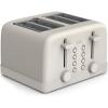 bella 4 Slice Toaster, 6 Setting Shade Control with Reheat & Cancel Buttons, Removable Crumb Tray, Anti Jam & Auto Shutoff, 900 Watt, Blossom(Oatmilk)