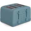 bella 4 Slice Toaster, 6 Setting Shade Control with Reheat & Cancel Buttons, Removable Crumb Tray, Anti Jam & Auto Shutoff, 900 Watt, Blossom(Surf)