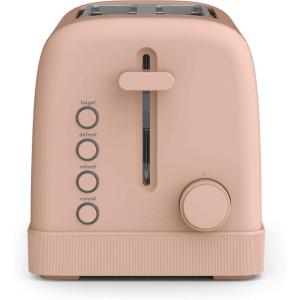 bella 2 Slice Toaster, 6 Setting Shade Control w Reheat, Cancel, Bagel & Defrost Buttons, Removable Crumb Tray, Anti Jam & Auto Shutoff, Auto Centering Guides & Cord Wrap, 900 Watt, Surf(Blossom)
