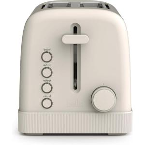 bella 2 Slice Toaster, 6 Setting Shade Control w Reheat, Cancel, Bagel & Defrost Buttons, Removable Crumb Tray, Anti Jam & Auto Shutoff, Auto Centering Guides & Cord Wrap, 900 Watt, Surf(Oatmilk)