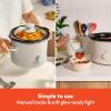 BELLA 1.5 Qt Slow Cooker + 6 Qt Manual Slow Cooker with EverGood™ Ceramic Nonstick Coating, 3 Temperature Setting, Dishwasher Safe Stoneware Pot & Tempered Glass Lid, Tangle Free Cord Wrap, Oatmilk