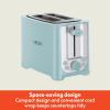 bella 4 Slice Toaster with Auto Shut Off, Extra Wide Slots & Removable Crumb Tray and Cancel, Defrost & Reheat Function, Toast Bread & Bagel, Black(Aqua)