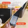 bella 4 Slice Toaster with Auto Shut Off, Extra Wide Slots & Removable Crumb Tray and Cancel, Defrost & Reheat Function, Toast Bread & Bagel, Black(Black)