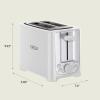 bella 4 Slice Toaster with Auto Shut Off, Extra Wide Slots & Removable Crumb Tray and Cancel, Defrost & Reheat Function, Toast Bread & Bagel, Black(White)