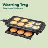 bella Electric Griddle with Warming Tray – Smokeless Indoor Grill, Nonstick Surface, Adjustable Temperature & Cool-touch Handles, 10″ x 18″, Copper/Black, PFOA & PTFE Free(10 x 18″)