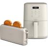 BELLA Slim 2 Slice Toaster + 4Qt Slim Air Fryer, Fits-anywhere™ Kitchenware, Small Air Fryer w 6 Preset Cooking Options and Slim Toaster w 6 Shades Control, Oatmilk
